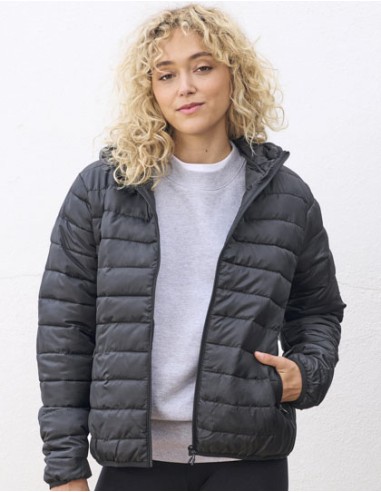 SOL-04445-Womens Stream Lightweight Hooded Padded Jacket
